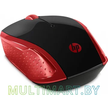 Мышь HP Wireless Mouse 200 (черный/красный) картинка 2